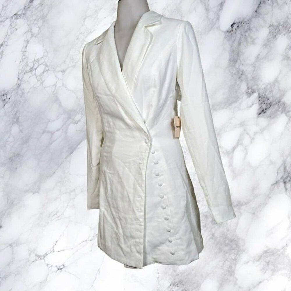 Superdown Armida Button Blazer Dress - Ivory - Picture 12 of 12